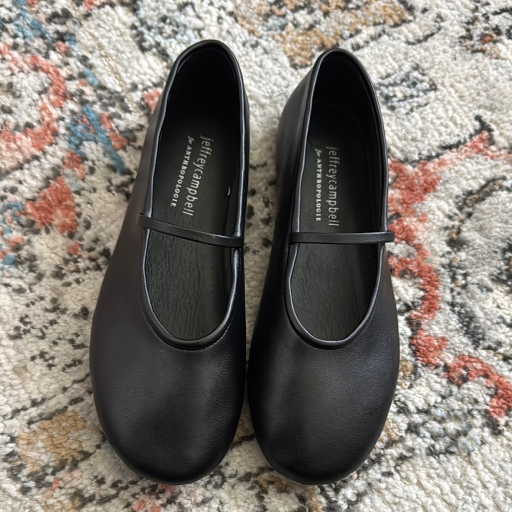 Black Mary Jane Flats
